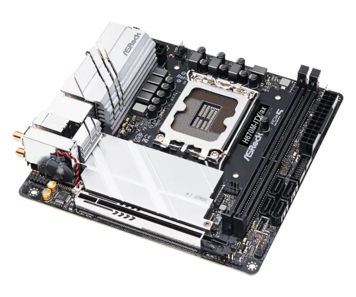 Asrock H670m-itx Ax Mini Motherboard Itx Motherboard Supports Cpu 12400 12600k 12700 Intl H670m Lga 1700 Wi-fi 6e