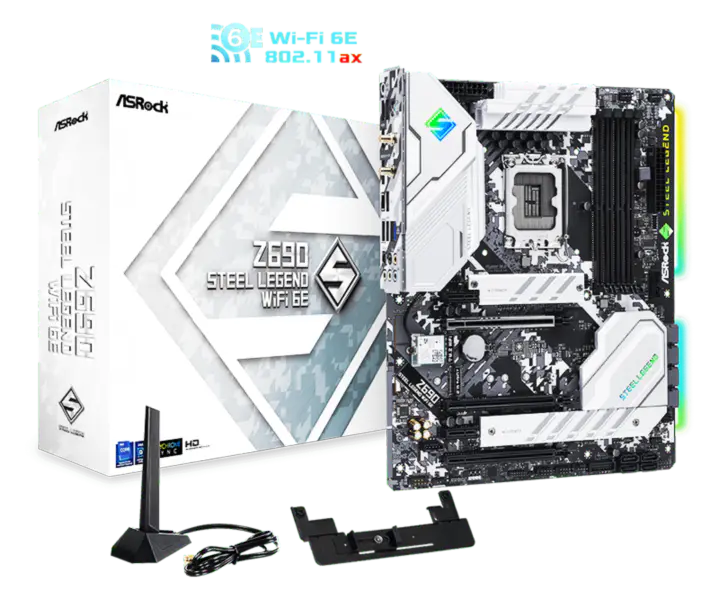 Asrock Z690 Steel Legend Wifi6 D5 Steel Legend Motherboard Supports Memory Ddr5 Cpu12700/12900 Intl Z690 Lga1700
