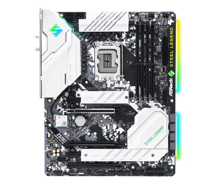 Asrock Z690 Steel Legend Wifi6 D5 Steel Legend Motherboard Supports Memory Ddr5 Cpu12700/12900 Intl Z690 Lga1700