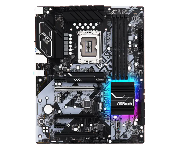 Asrock Z690 Pro Rs Gaming Motherboard Supports Memory Ddr4 Cpu 12700k 12900k Intl Z690 Lga1700