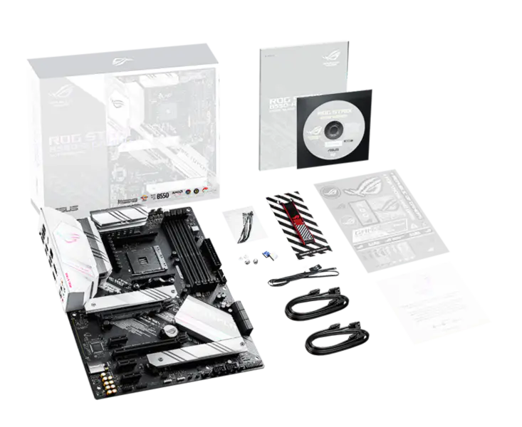 Rog Strix B550-a Gaming Blowing Snow Gaming Motherboard Supports Cpu 3700 X5600x 5800x And B550socket Am4