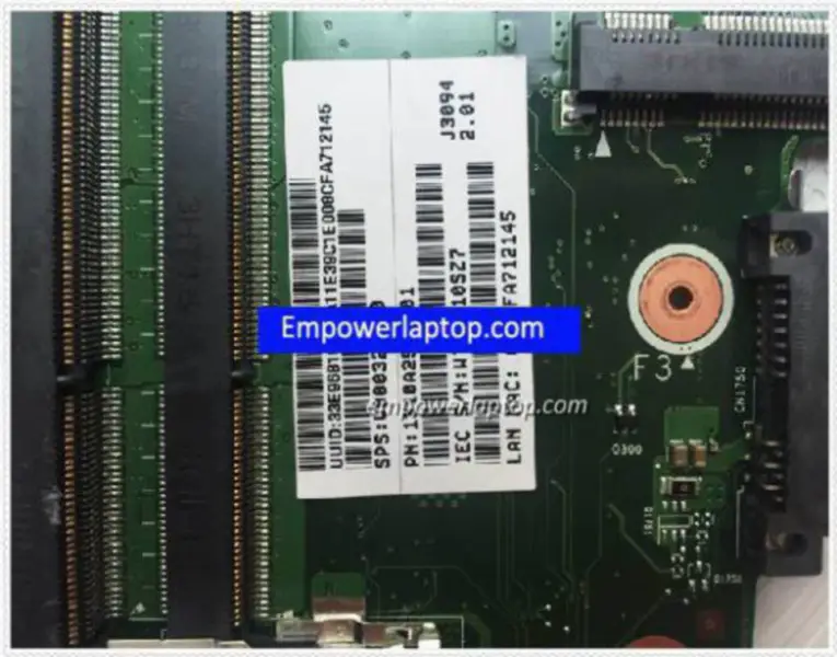 Toshiba BD10F-6060A2566201-MB-A02 Satellite V000325060 Motherboard