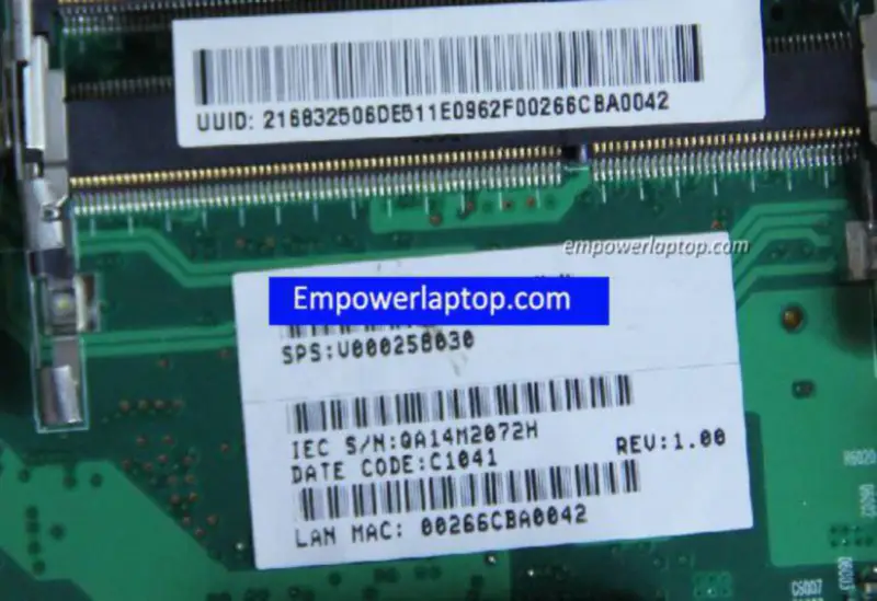 Toshiba C605 V000258030 GL40 Motherboard