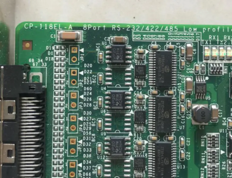 MOXA CP-118EL-A 8-port PCIE multi-port serial card RS232 422 485