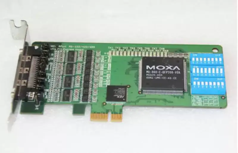 MOXA CP-118EL 8 PORT RS-232/422/485 PCIe SERIAL CARD industrial motherboard
