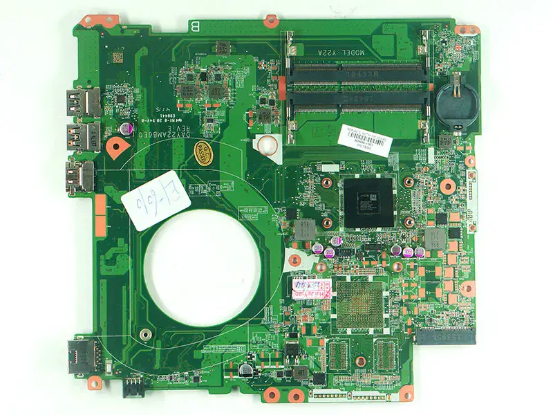 HP 809988-001 809988-501 809988-601 DAY22AMB6E0 E1-6010U DDR3 Motherboard