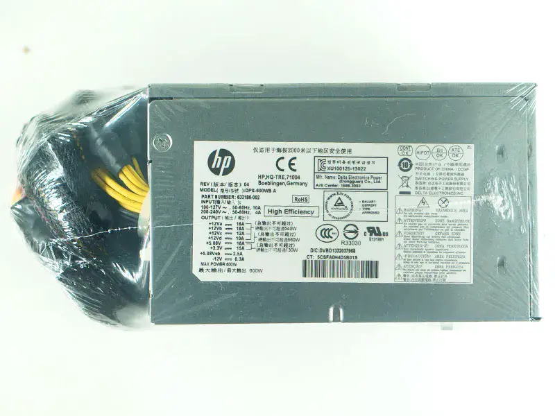 633186-002 DPS-600WB A 600W For HP ENVY 810 Phoenix h9-1400t CTO Power Supply