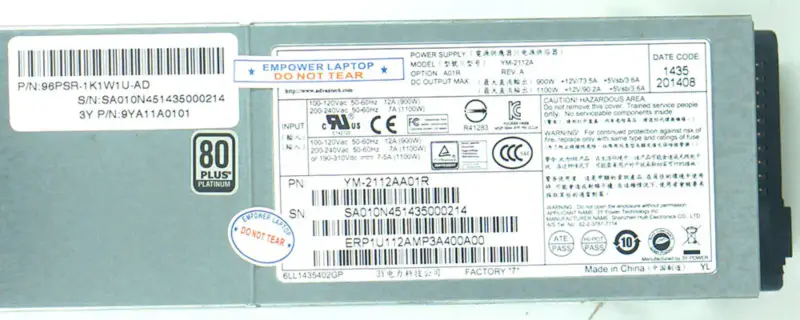 Advantech YM-2112A YM-2112AA01R Power Supply