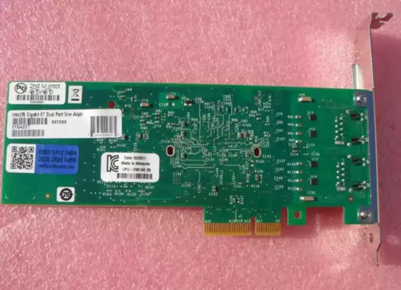 Intel E1G42ET E1G42ETG1P20 Dual Port 82576 PCI-e Gigabit Ethernet network card