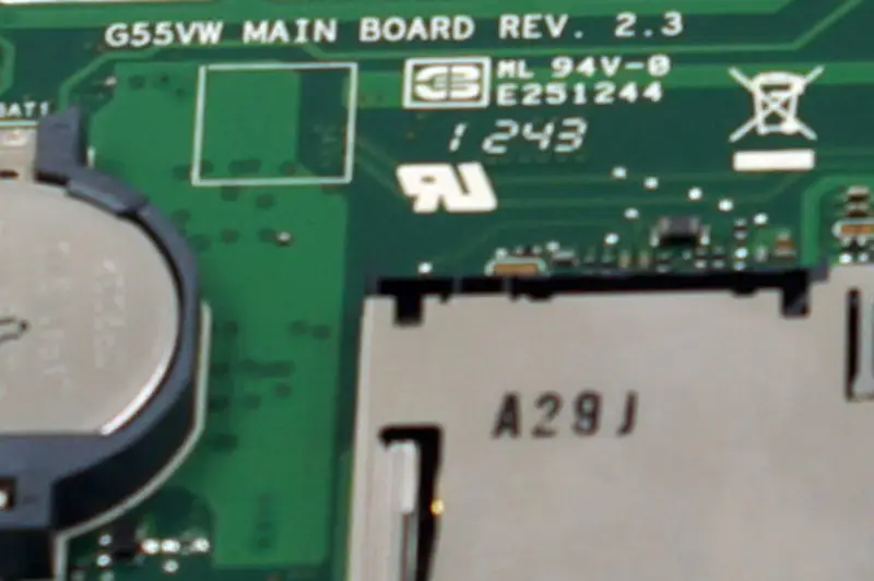 Asus G55VW Motherboard