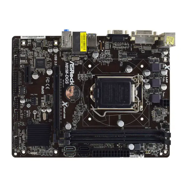 ASRock H81M-DGS Motherboard LGA1150 DDR3 16GB M-ATX