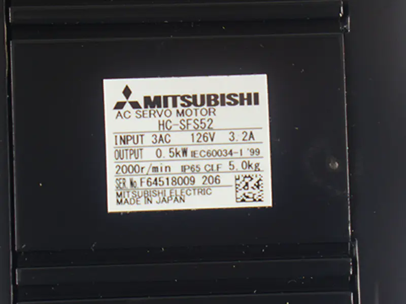 Mitsubishi HC-SFS52 AC servo motor