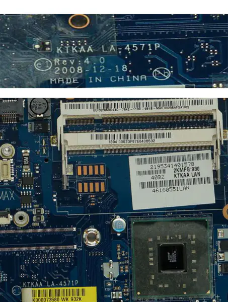 Toshiba Satallite A355 K000071600 KTKAA LA-4571P Motherboard