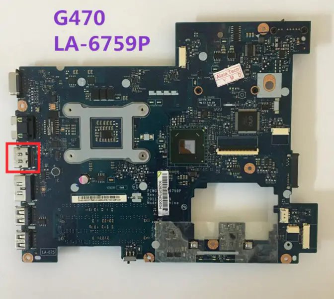 Lenovo G470 PIWG1 LA-6759P Laptop Motherboard