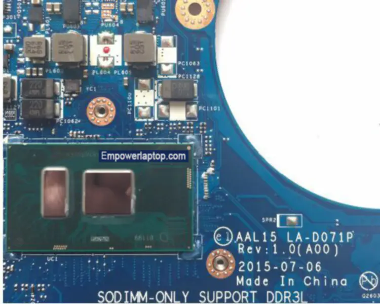 Dell 5559 AAL15 LA-D071P Motherboard
