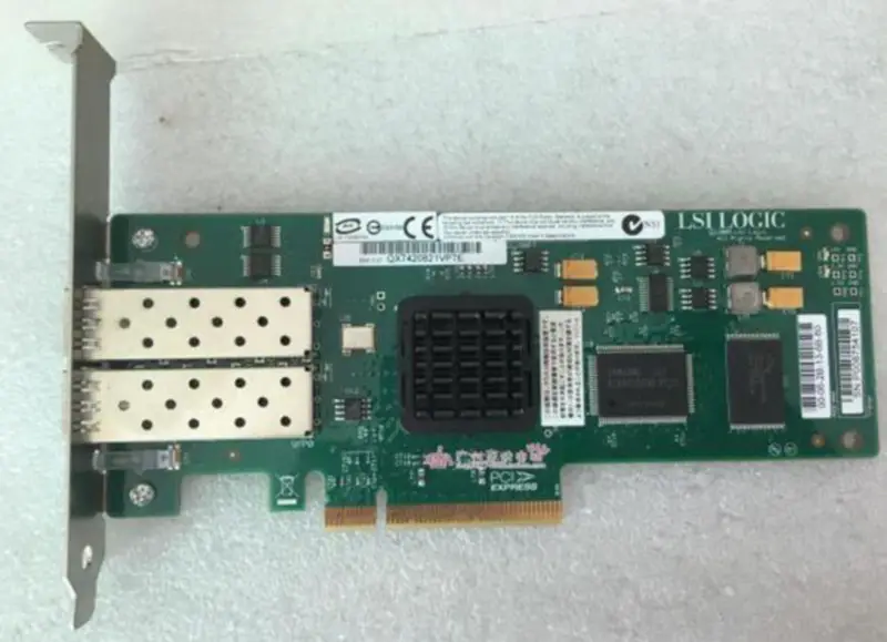 LSI Logic LSI7204EP Dual-Port 4Gb Fibre Channel PCI-e x8 HBA Card