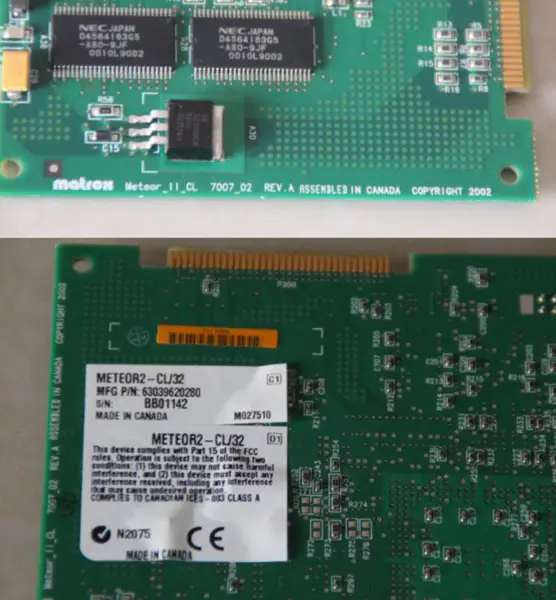 MATROX METE0R2-CL/32 7007-02 REV.A Capture card