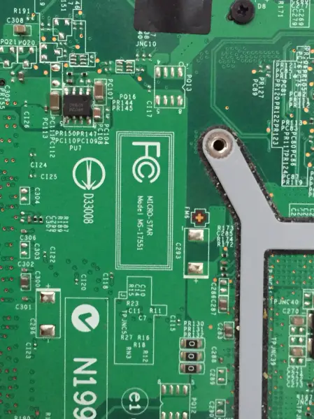 MSI CR70 MS-17551 Motherboard