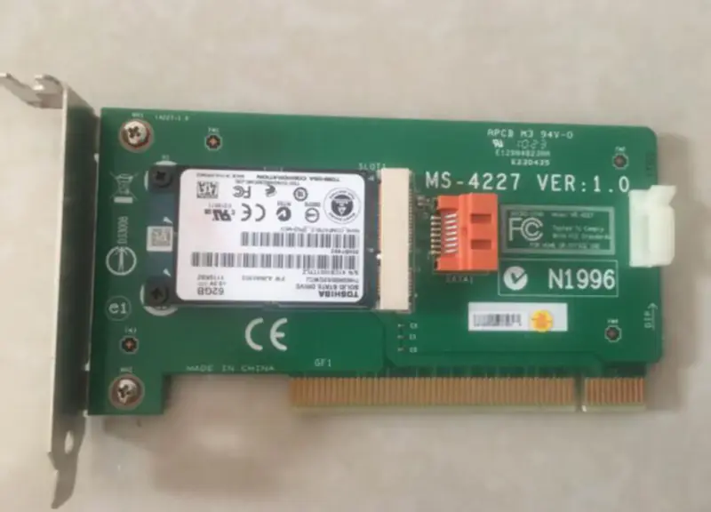MICRO-STAR MS-4227 VER:1.0 Solid state drive adapter with 62G SSD
