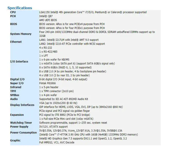 IEI PCIE-Q870-i2-R10 industrial motherboard Full-size PICMG 1.3 CPU card