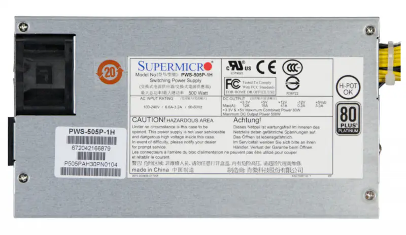 Supermicro PWS-505P-1H Power Supply