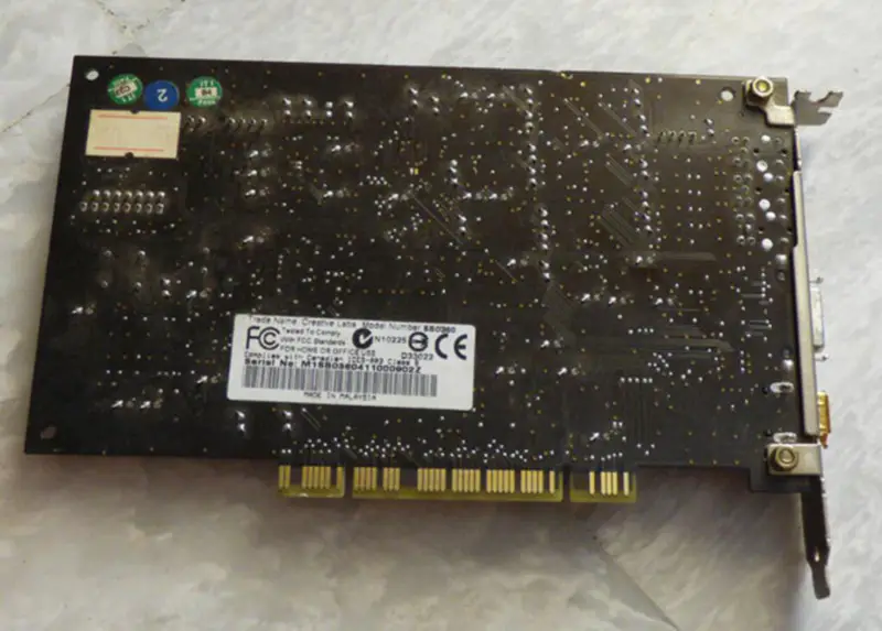 Creative Sound Blaster Audigy 2 SB0360 7.1 Channel PCI Sound Card