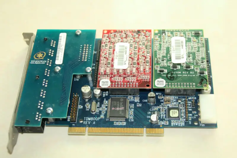 Asterisk TDM800 FXO+FXS port Analog Card Voice Card with 2 x quad modules