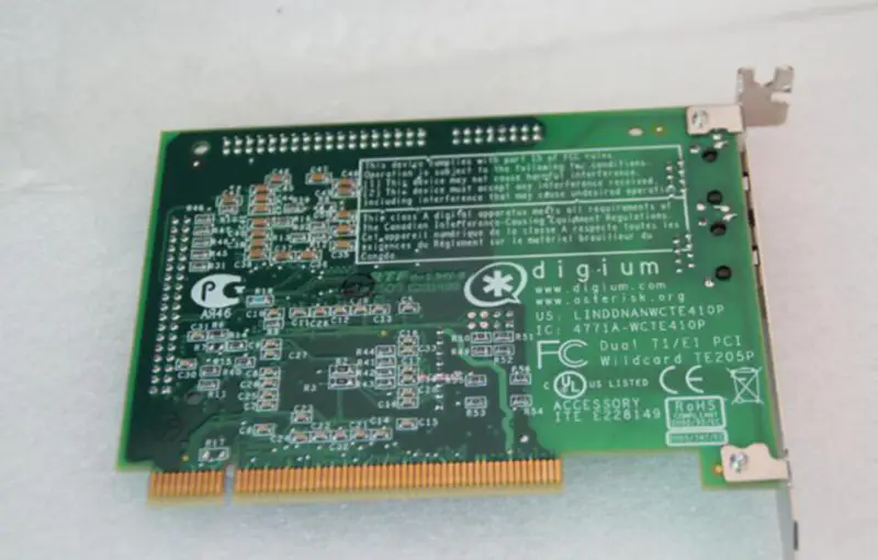 Digium Wildcard TE205P Dual Port ISDN PCI Card industrial motherboard