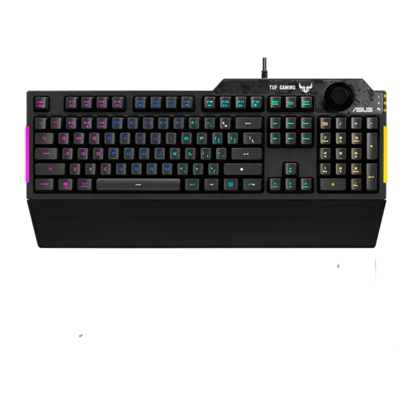 Mechanical Keyboard Tuf Esports Spy Flying Fortress K3 Wired Game Keyboard Rog Backlight With Magnetic Suction Palm Rest Tuf K3