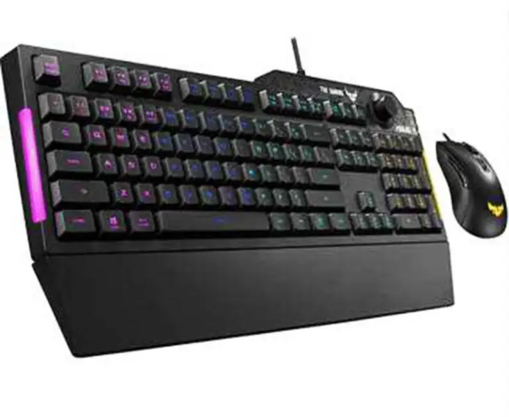 Mechanical Keyboard Tuf Esports Spy Flying Fortress K3 Wired Game Keyboard Rog Backlight With Magnetic Suction Palm Rest Tuf K3