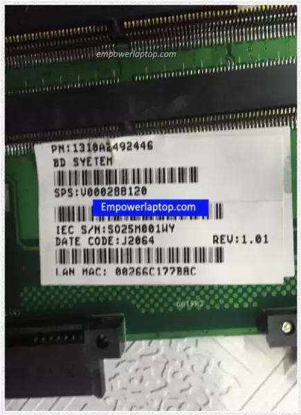Toshiba satellite P875 GL10FG 6050A2492401 Motherboard