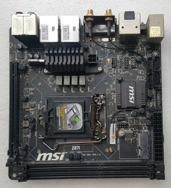 MSI Z87I Motherboard LGA1150 DDR3 32GB Mini-ITX