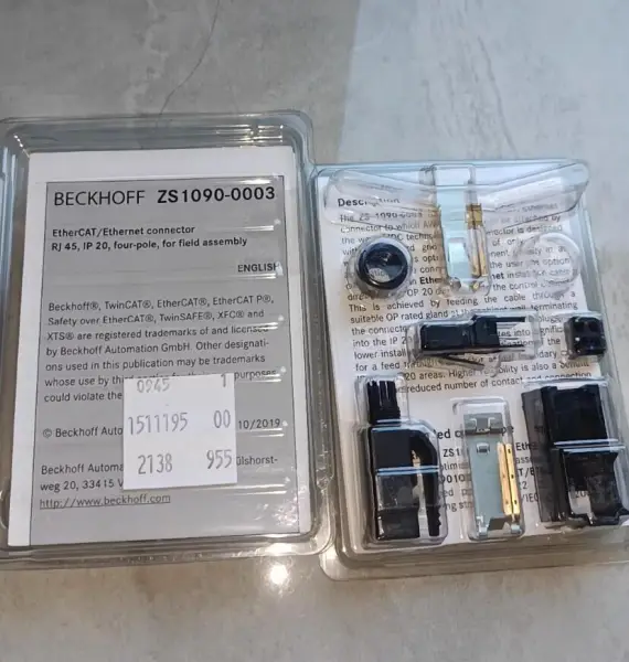 ZS1090-0003 ZB9010 BECKHOFF Industrial Ethernet Cable EtherCAT Cable Plug