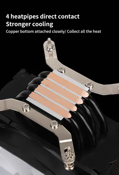Sama 122*75*158mm 4 Heatpipes Cpu Air Cooler Frgb Cpu Radiator