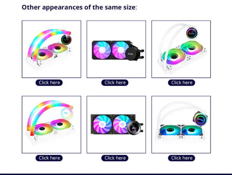 Sama 240mm Radiator Rainbow Pc Para Cpu Rgb Liquid Cooler Block Computer Cpu Water Coolers And Cooling Fan Systems For Pc Cpu