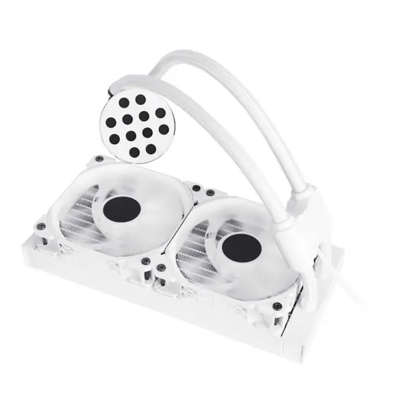 Sama 24cm Aio Cpu Cooler Radiator Copper Display Water Liquid Cooling Pc Cpu Cooler Rgb Glow With Lower Noise Pump