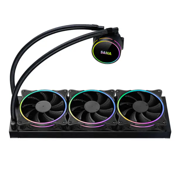 Sama 360mm Radiator Rainbow Pc Para Cpu Rgb Liquid Cooler Block Computer Cpu Water Coolers