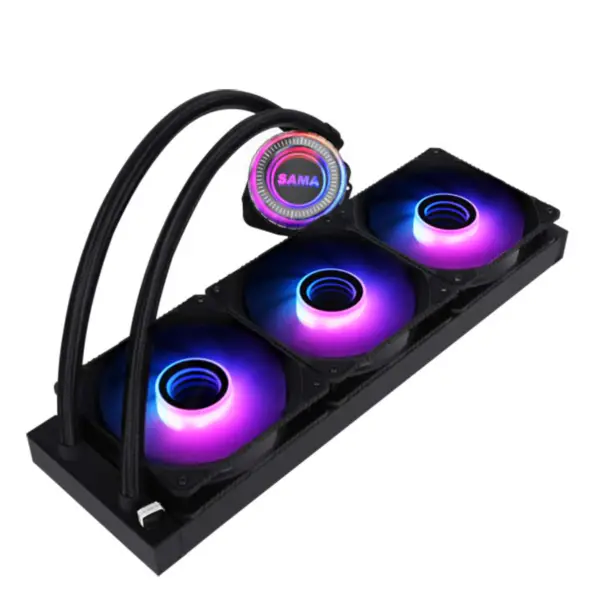 Sama 360mm Radiator Rainbow Pc Para Cpu Rgb Liquid Cooler Block Computer Cpu Water Coolers And Cooling Fan Systems For Pc Cpu