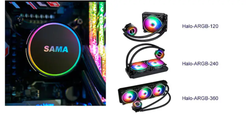 Sama Aio Cpu 360mm Radiator Heatsink Liquid Rgb Cooler Cpu Water Cooling Radiator Pc Gaming