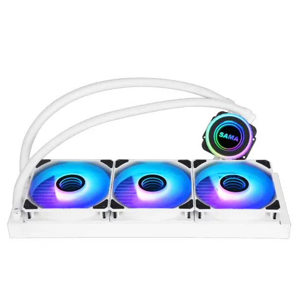 Sama Aio Cpu 360mm Radiator White Black Heatsink Liquid Rgb Cooler Cpu Pc Computer Processor Water Cooling Radiator Pc Gaming