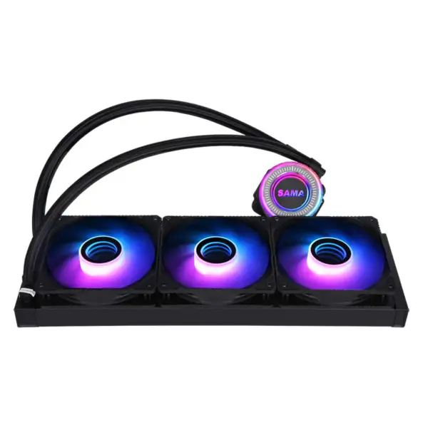 Sama Aio Cpu 360mm Radiator White Black Heatsink Liquid Rgb Cooler Cpu Pc Computer Processor Water Cooling Radiator Pc Gaming
