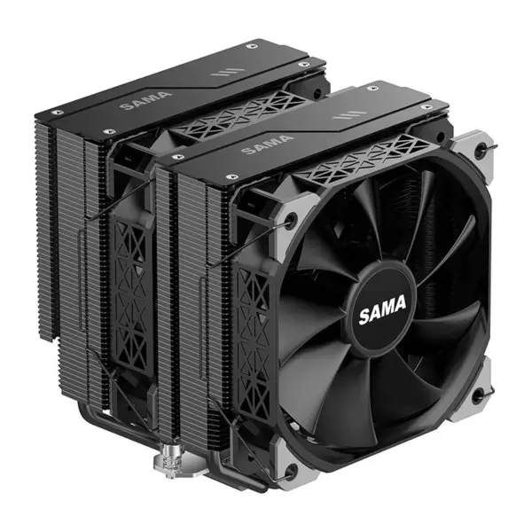 Sama Am4 Am5 Cpu Heatsink Cooler Strong Functional Fan Double Fan Cooler Cpu Processor Cooling
