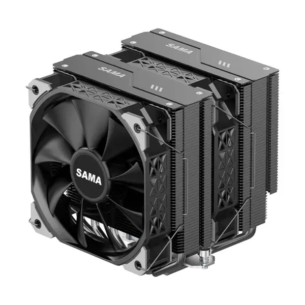 Sama Am4 Am5 Cpu Heatsink Cooler Strong Functional Fan Double Fan Cooler Cpu Processor Cooling