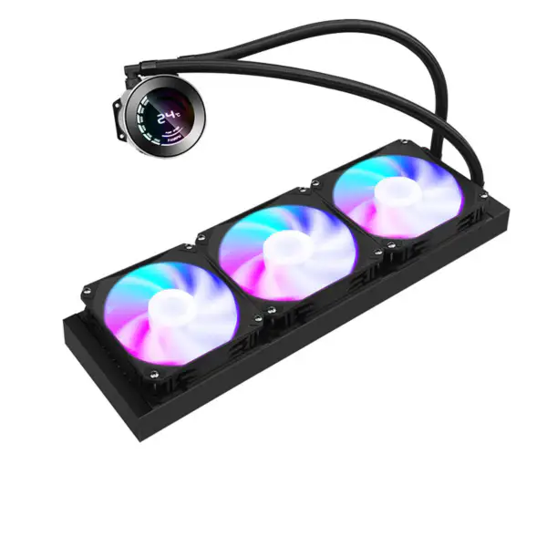 Sama Argb 360mm Intel Amd Aio Cooler Water Cooling Cpu Water Cooler With Temperature Display