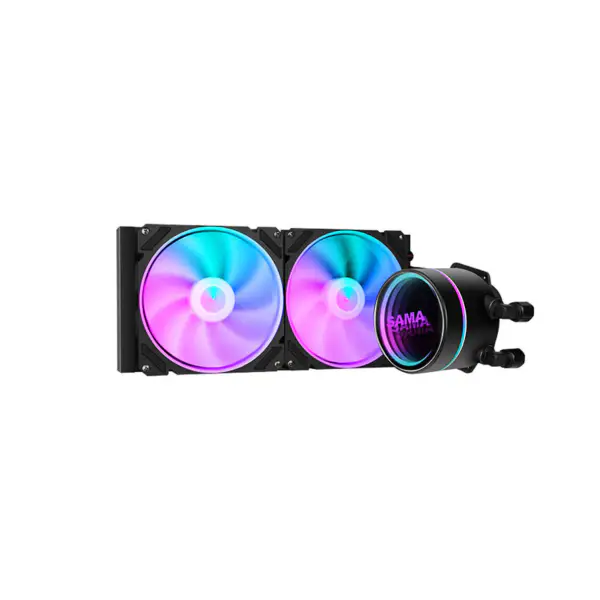 Sama Custom Argb Effect 280 Rainbow Addressable Rgb Aio Cpu Water Liquid Cooling Fan Radiator Block Plate Kit System
