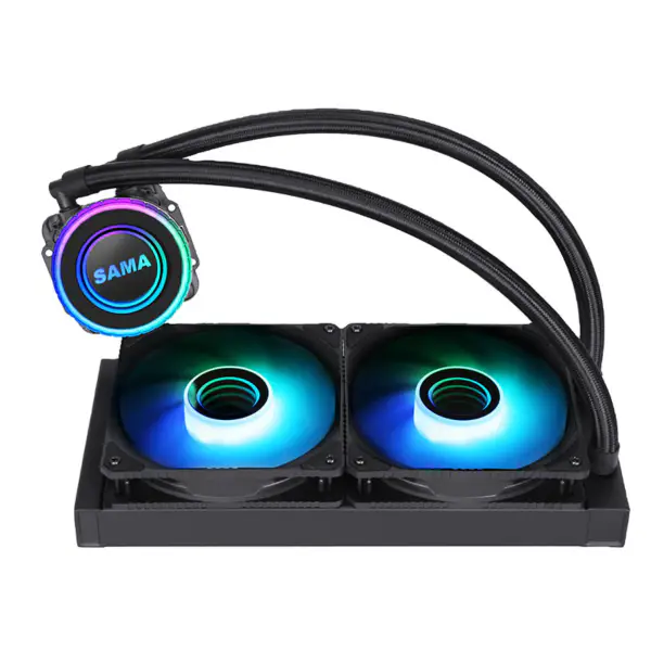 Sama Custom Black 240mm Radiator Pc Cpu Water Cooler