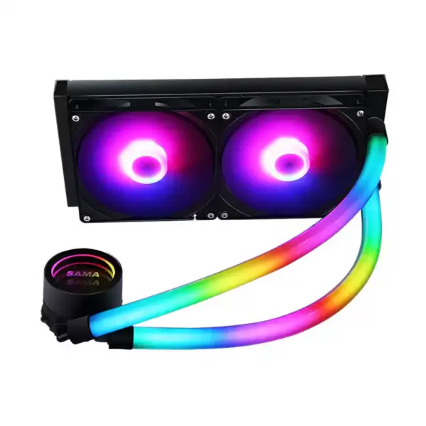 Sama Custom Water Cooling Heatdink Cpu Argb Water Cooling 280 Universal Liquid Cooler