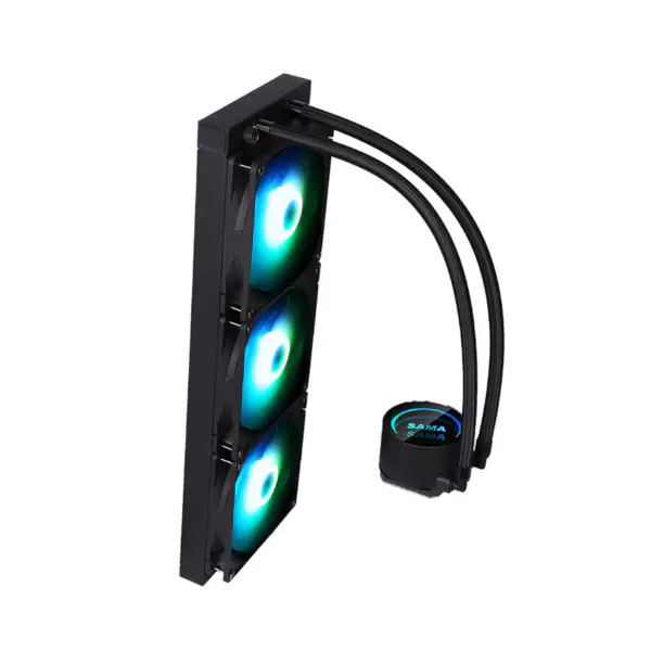 Sama Customizable Cooling Head Logo Cpu Liquid Coolers Pps Aluminum Radiator Cpu Cooling Am5 2500rpm Cpu Coolers