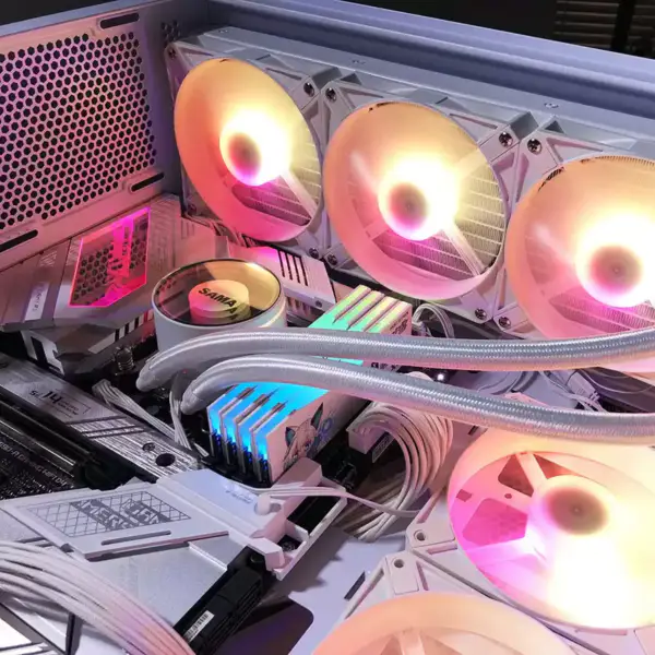 Sama Intel Amd 360mm Colorful Rgb Led Glow Computer Processor Copper Radiator Pc Liquid Aio Cpu Water Cooler Cooling Pc