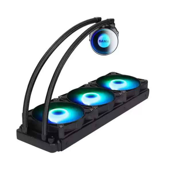 Sama Intel Amd 360mm Colorful Rgb Led Glow Computer Processor Copper Radiator Pc Liquid Aio Cpu Water Cooler Cooling Pc